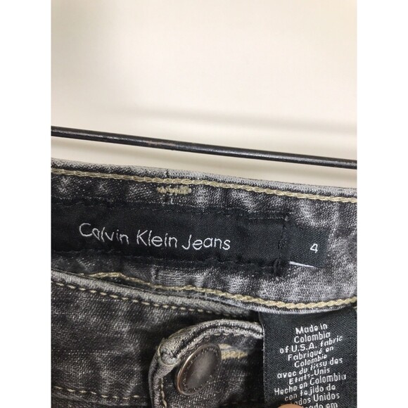 Calvin Klein Ankle Skinny Jeans Women's Size 4 Gray Stretch - Picture 4 of 5